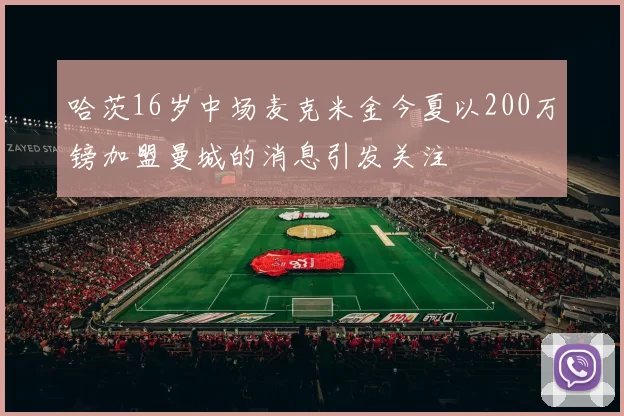 哈茨16岁中场麦克米金今夏以200万镑加盟曼城的消息引发关注